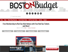 Tablet Screenshot of bostononbudget.com